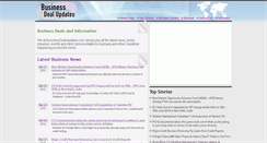 Desktop Screenshot of businessdealupdates.com
