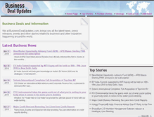 Tablet Screenshot of businessdealupdates.com